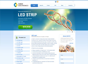 LED外贸网站建设