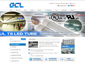 LED外贸网站建设